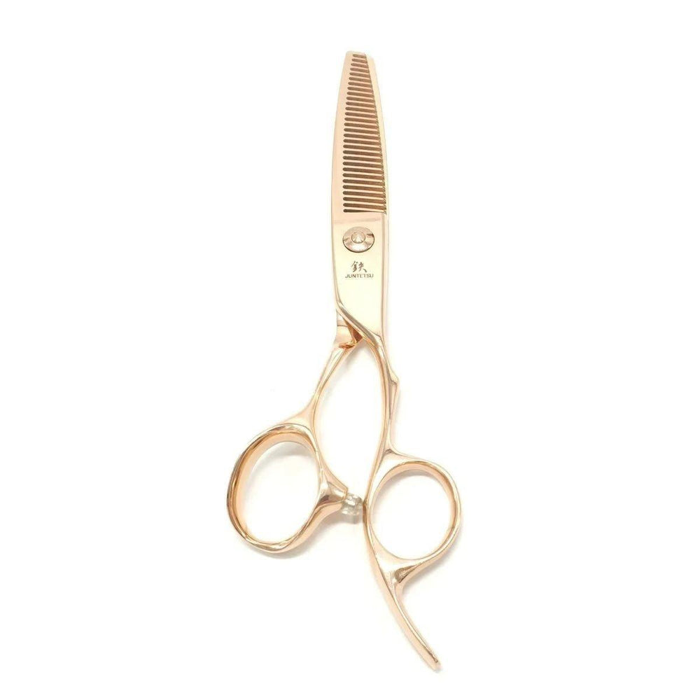 Juntetsu Rose Gold Thinning Scissors | Precision Hair Scissors ...